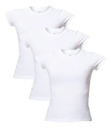 Kit Com 3 Camisetas Femi 4fv41aen Básicas Em Algodão Hering Branco Liso M - R$ 69