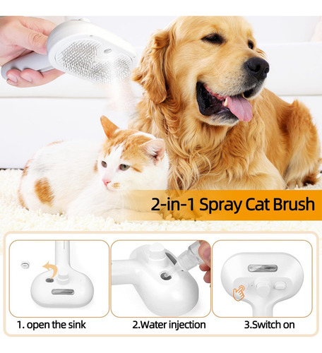 Cepillo De Vapor Eléctrico, Cepillo De Masaje Para Mascotas