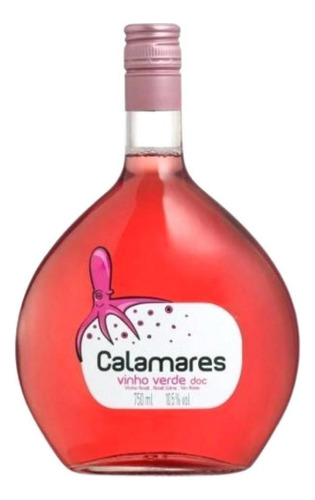 Vinho Português Calamares Verde 750ml Rosé Cx C/8 Frt
