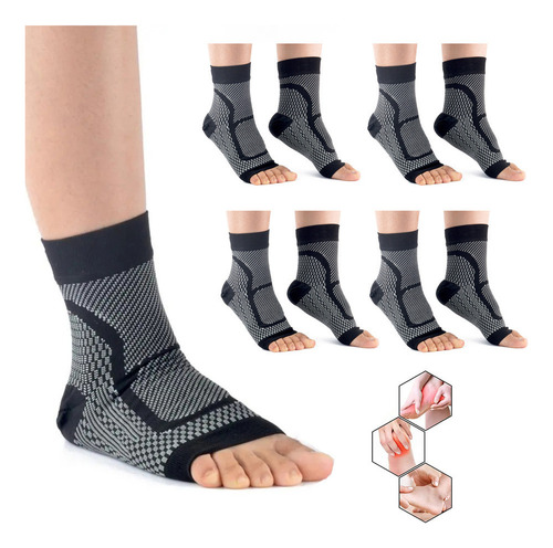 Calcetines #4 Pairs Para Neuropatía, Calcetines De Compresió