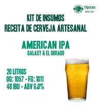 Comprar Kit De Insumos Cerveja Artesanal Ipa Galaxy & El Dorado 20l