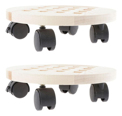 2 Piezas Bandeja De Maceta Móvil , Soporte De Planta De