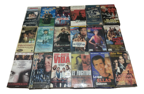 Lote 109 Peliculas Vhs Originales Ver Descripción Y Títulos (Usado)