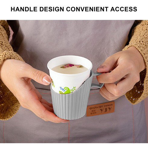 Soporte Desechable Para Vasos De Papel, 6 Unidades, Fundas P