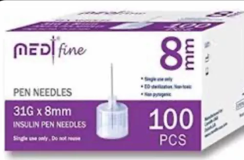  Medt - Agujas finas para bolígrafo de insulina (32G