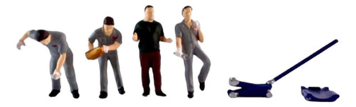 4 Figuras De Diorama A Escala 1/64 Para Kits De