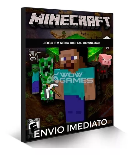 Minecraft Jogo Completo Mojang - Cartão de Ativação Original Para  PC/MAC/LINUX