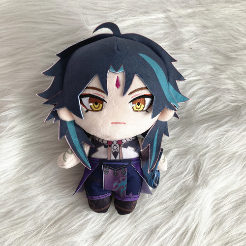 3pcs Genshin Impact Xiao Zhong Li Tartaglia Plush Doll Toy
