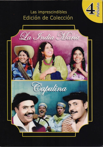 La India Maria + Capulina Coleccion De 4 Peliculas Dvd