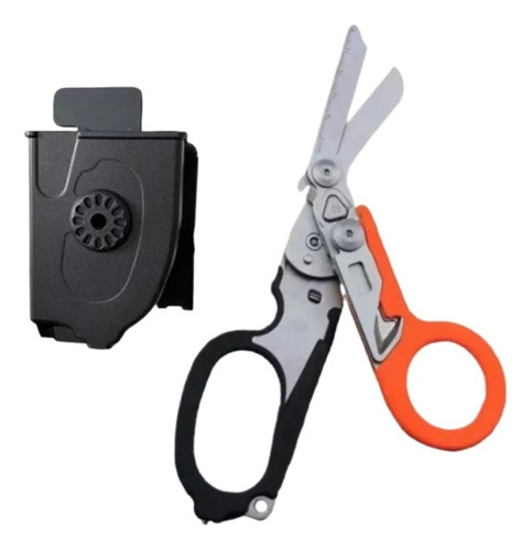 Tijera Paramedica Raptor Naranja Con Negro Leatherman