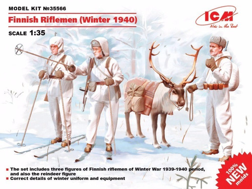 Finnish Riflemen (winter 1940) 1/35  Marca Icm