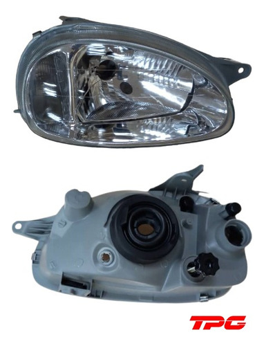 Faro Chevrolet Corsa (1996-2006) · Pantalla Lisa De Vidrio