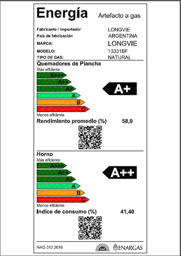 Imagen 4 de 10 de Cocina A Gas Longvie 13331bf 56cm Blanca Cajón Parrilla