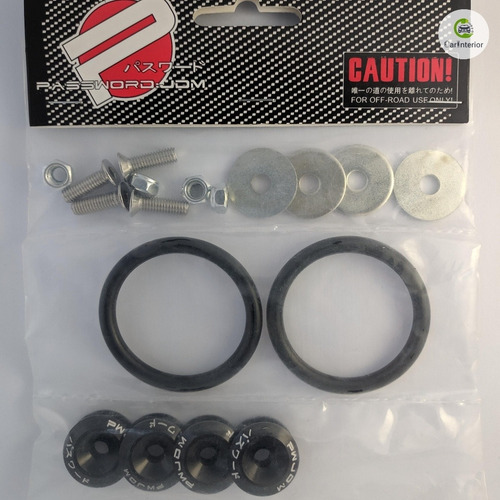 Imagen 3 de 4 de Quick Release Jdm Sujeta Paragolpes Neo Y Negro