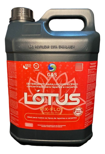 Detergente Concentrad Para Tapete Carpete Lótus Fix-flot 5lt