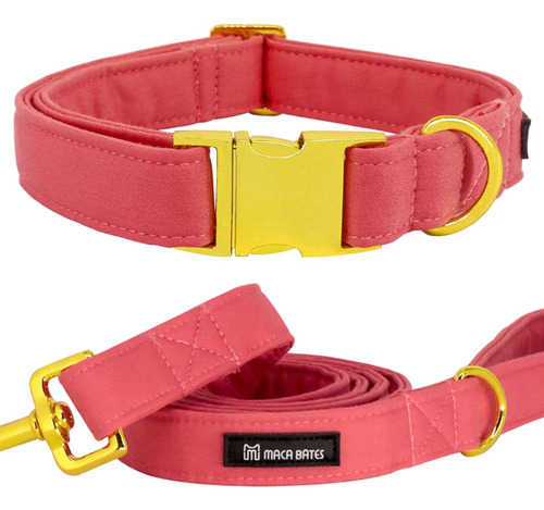 Juego De Collar Y Correa Para Perro Maca Bates, Collar Y Cor