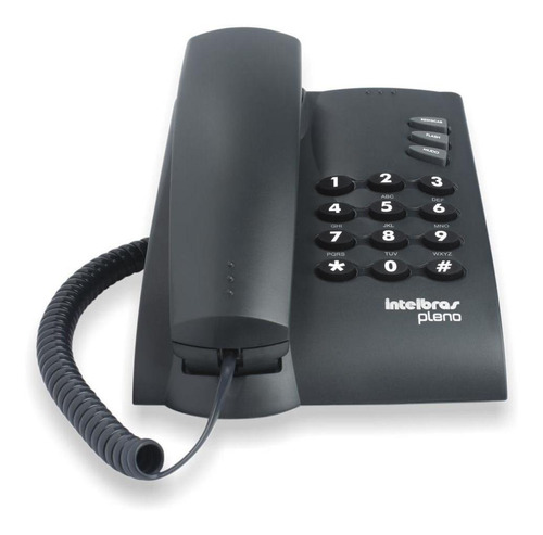 Telefone Intelbrás Pleno Com Fio Preto - 4080051