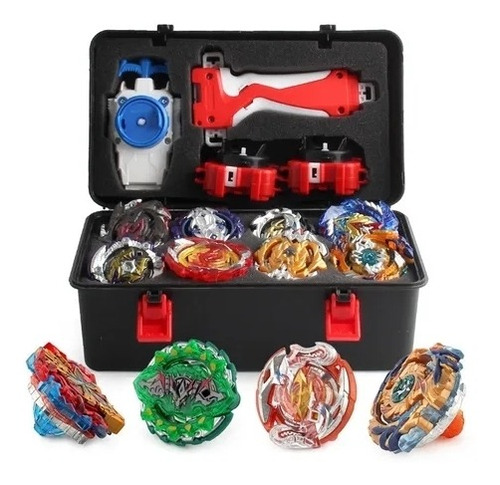 Juego De 17 Piezas De Tapas Giratorias Beyblade Kit Caja De