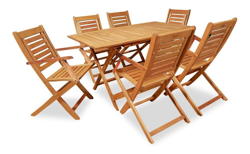 Mesa Plegable Madera 1.40x80 Ecomadera (opc Sillas) - Envio