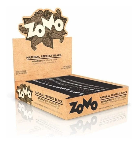 Imagem 2 de 5 de 10 Caixas Seda Zomo Brown Revenda Tabacaria Smonking Atacado
