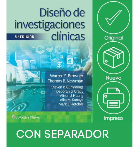 Diseño De Investigaciones Clínicas, De Warren S. Browner Md. Editorial Lww, Edición 1 En Español, 2023