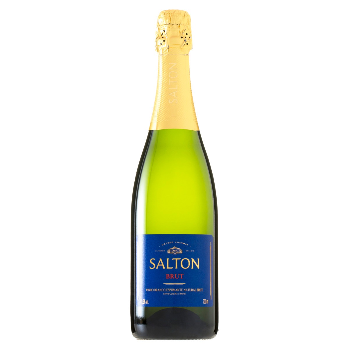 Espumante Brasileiro Branco Brut Salton Trebbiano Prosecco Chardonnay Serra Gaúcha Garrafa 750ml