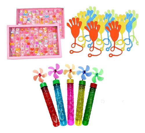 Combo Piñata Souvenir Burbujeros , Anillos , Manitos X 30u