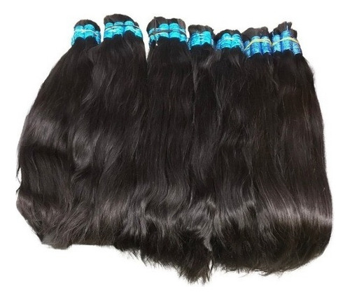 Cabelo 100% Humano 75/80cm 100gramas Levemente Ondulado