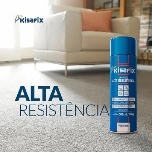 Imagem 5 de 5 de Cola Spray Resistente A Alta Temperatura 500ml/350g Kisafix