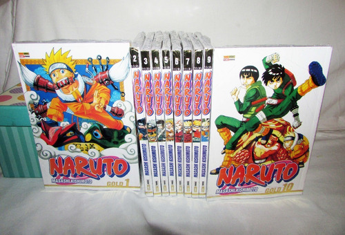 Mangás Naruto Gold Vols. 1 Ao 10 + 1 Brinde! (em Português) (Usado)