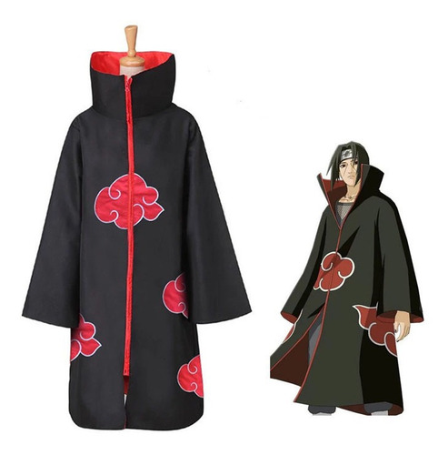 Naruto Akatsuki Cloak Ropa, Itachi Cosplay Disfraz