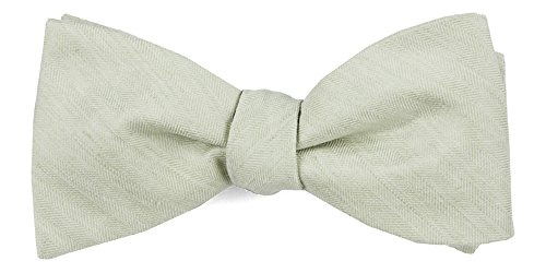 Fila De Lino Corbata The Tie Bar, Color Verde Salvia