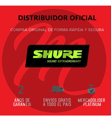 Micrófono Dinámico Shure Sm57 Cardioide X3 Unidades Estuche!