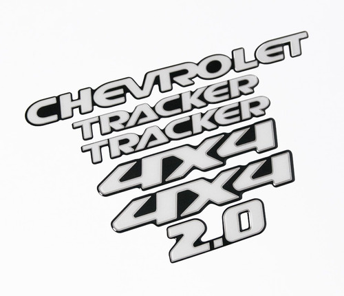 Adesivo Emblema Kit Tracker Resinado Trk01