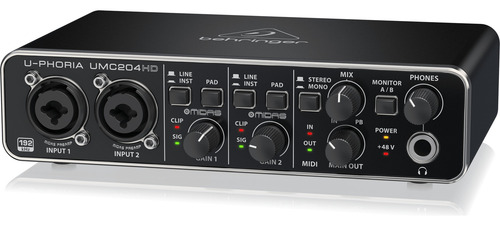Interfaz Behringer Umc-204hd Negro