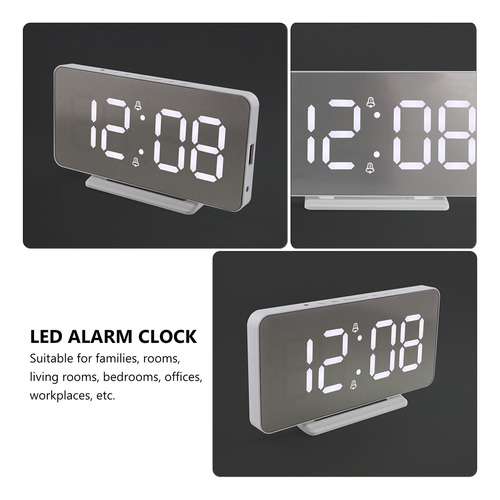 Reloj Despertador Con Número Led De Temperatura Para Decorac