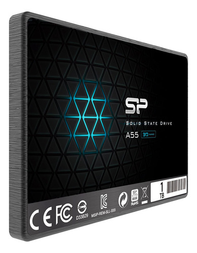 Disco Solido Ssd Silicon Power 1tb Sata A55 560/530mbps Color Negro