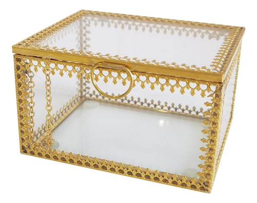 Joyería Baratija Caja De Cristal Anillo Ornamentado Caja De