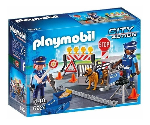 Playmobil 6924 City Action Control De Policia Original Intek