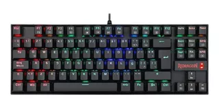 TECLADO REDRAGON K552 KUMARA BLACK RGB SWITCHES BLUE ESPAÑOL