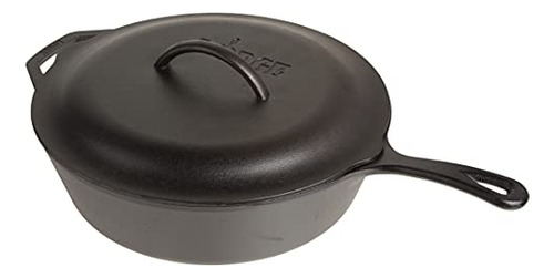 Ferro Fundido Deep Skillet Lodge, Pré-temperado, De 5 Litros