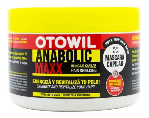 Otowil Anabolic Máscara Nutritiva Reparación Antifrizz 250g