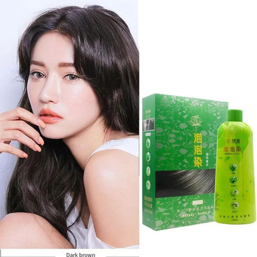 Shampoo De Tintura De Cabelo Com Bolhas De Ervas 500ml