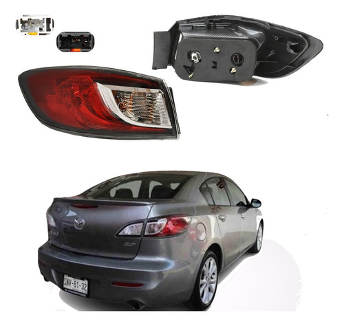 Calavera Mazda 3 2010 2011 2013 Exterior Izquierda Nuevo