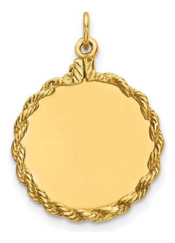 Collar Con Colgante De Cuerda De Disco Circular Grabable De