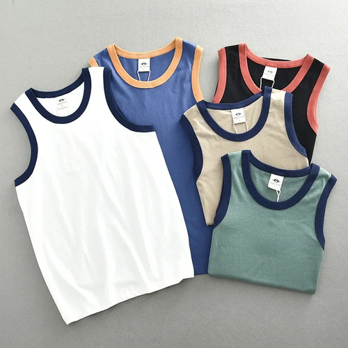 Chaleco Fino De Verano Con Camiseta Sin Mangas De Algodón Pu