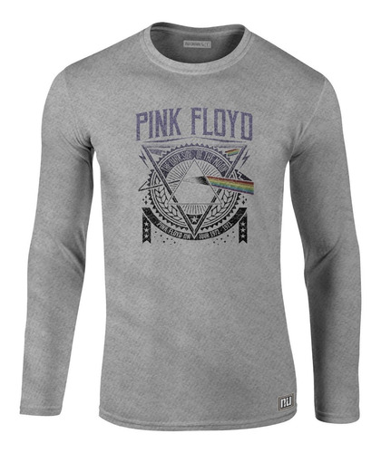 Camiseta Manga Larga Camibuso Pink Floyd Tour Art Ikl