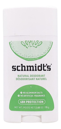 Schmidts Deodorant - Desodorante De Pepino Fresco, 2.65 Onza