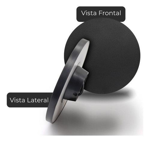 Arandela Externa/interna Branco E Preto Parede Eclipse Ar54