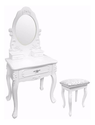 Mueble Espejo Tocador + Taburete.